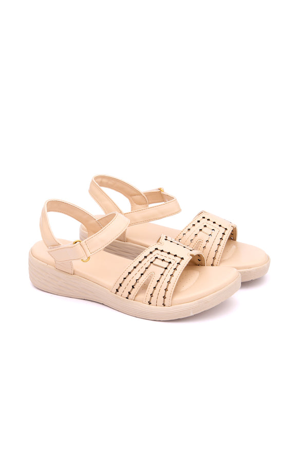 Women Cream Comfortable Sandal