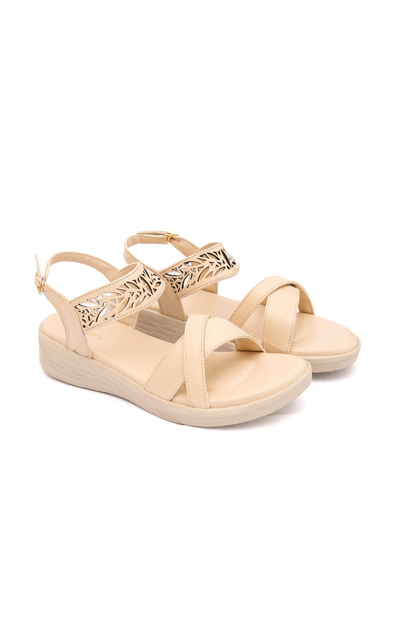 Women Cream Comfortable Sandal