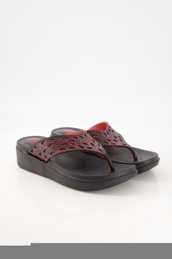 Midnight Lace Artistry Flip Flops Girls  -  heels.pk - flats women, Flip Flops, flip flops women, slippers women, SMT-WS-SHN-RNL-0234-BLACK, WS:1672_5129 - https://heels.pk/collections/new-arrivals/products/buy-midnight-lace-artistry-flip-flops-girls