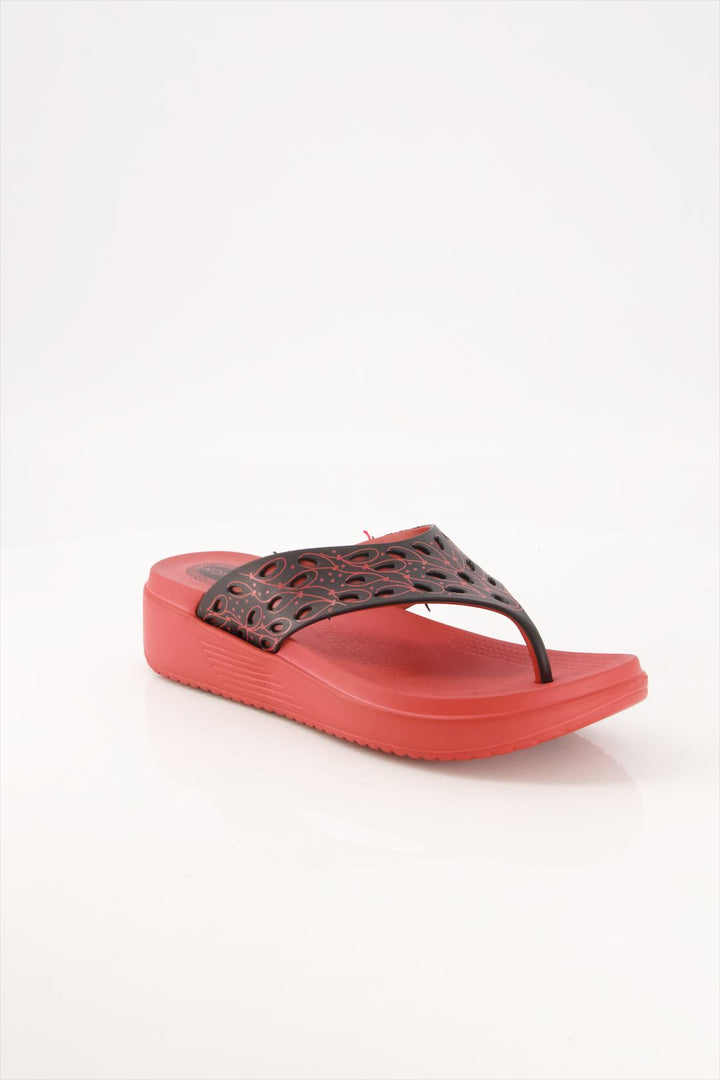 Crimson Elegance Ornate Flip-Flops Pakistan