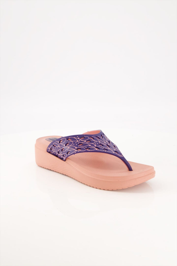 Coral Bloom Ornate Flip Flops in Pakistan