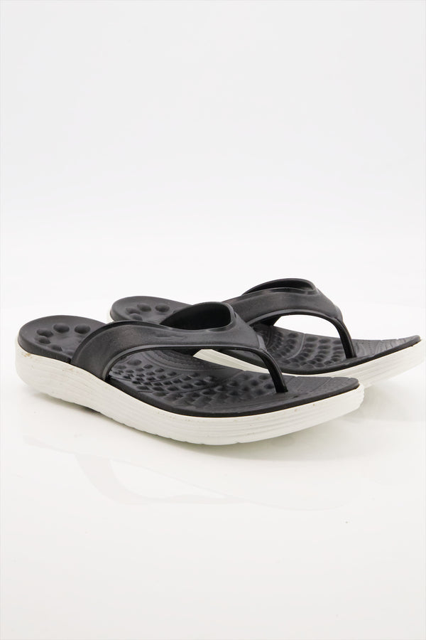 Midnight Comfort Orthopedic Flip Flops Online Pakistan  -  heels.pk - flats women, Flip Flops, flip flops women, slippers women, SMT-WS-SHN-RNL-D-0216-BLACK, WS:1690_5124 - https://heels.pk/collections/new-arrivals/products/buy-midnight-comfort-orthopedic-flip-flops-online-pakistan