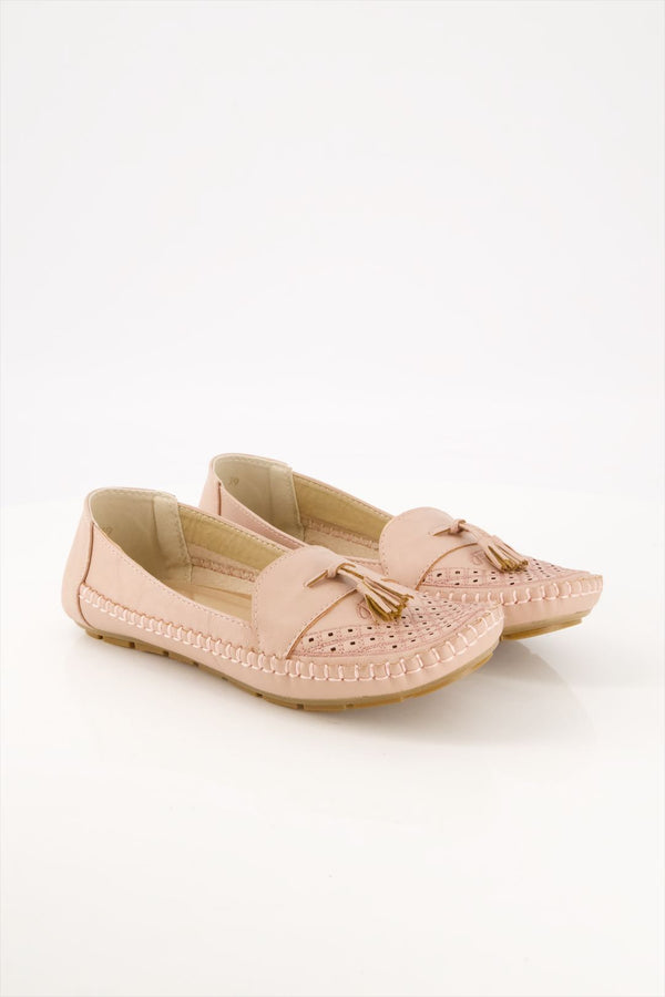 Blush Comfort Women's Pink Moccasin Pump Shoes Comfort  -  heels.pk - pump shoes women, Pumps, SMT-WS-SHN-AB-10-PINK, WS:1718_5511 - https://heels.pk/collections/new-arrivals/products/buy-blush-comfort-womens-pink-moccasin-pump-shoes-comfort