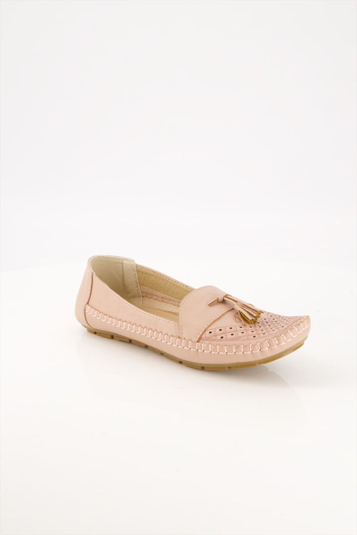 Blush Comfort Women's Pink Moccasin Pump Shoes Comfort