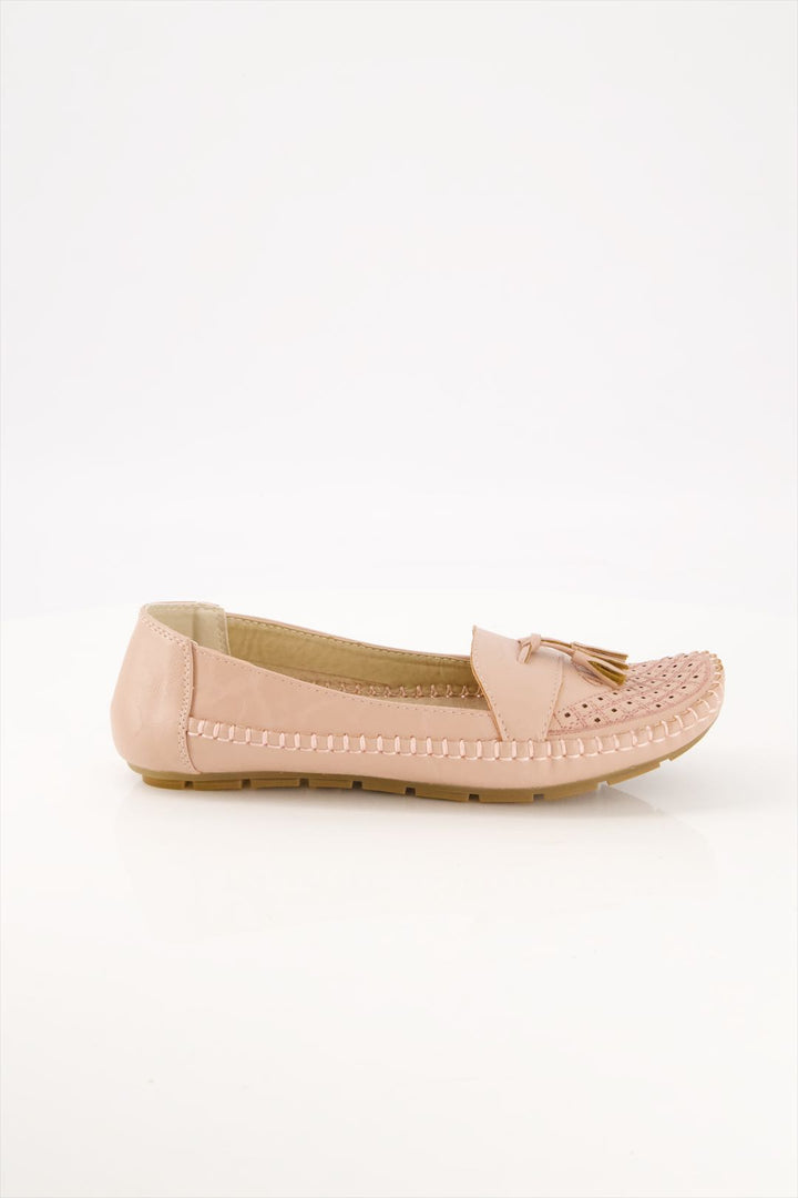 Blush Comfort Women's Pink Moccasin Pump Shoes Comfort