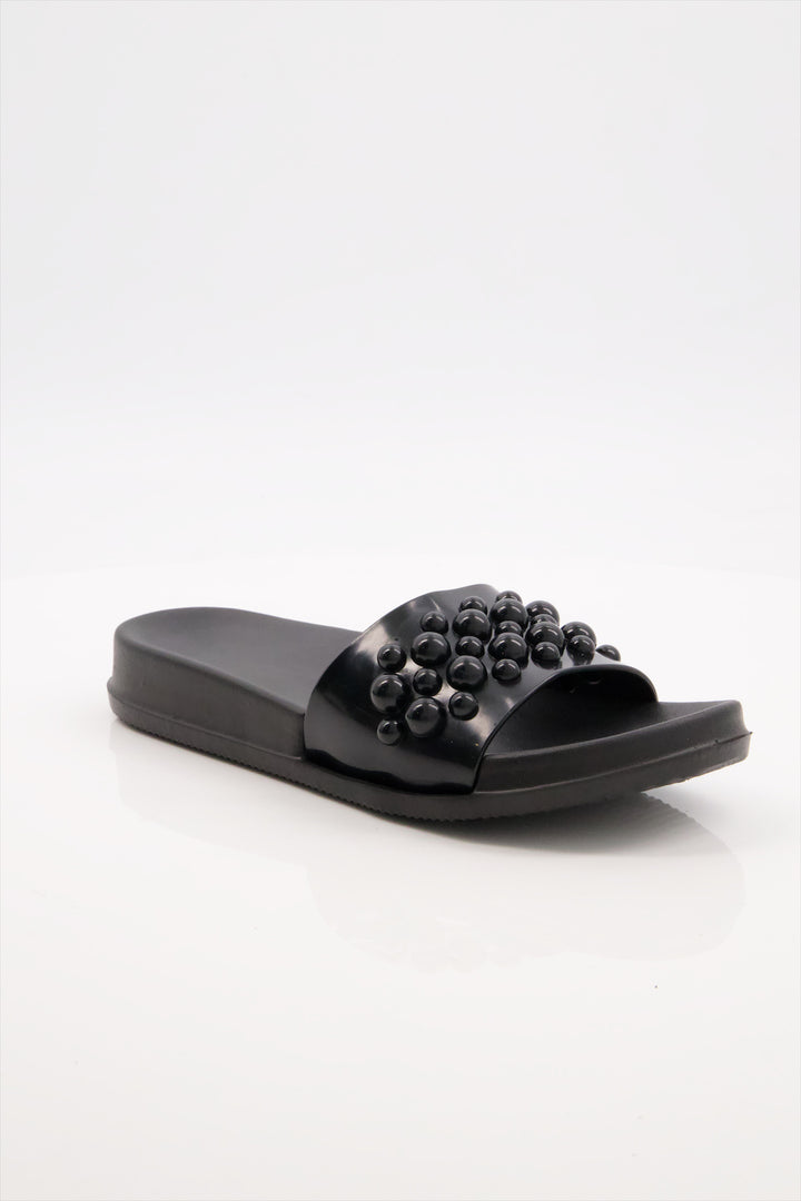 Black Bubble Bliss Women Slides Shoes Online Pakistan