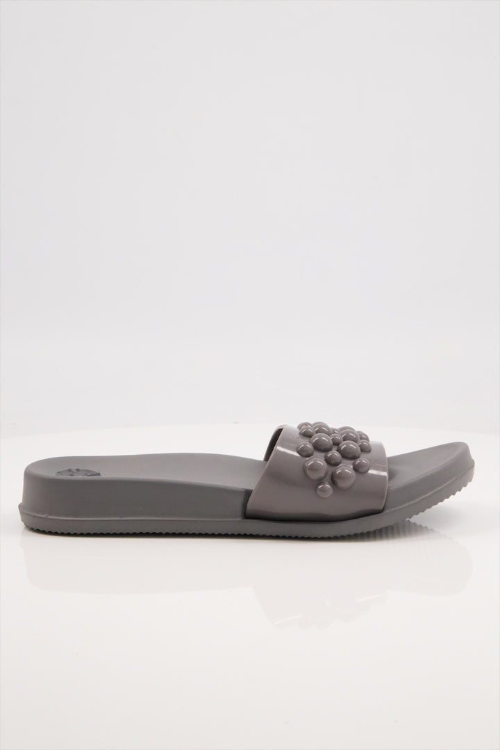 Gray Bubble Delight Slides Shoes Women