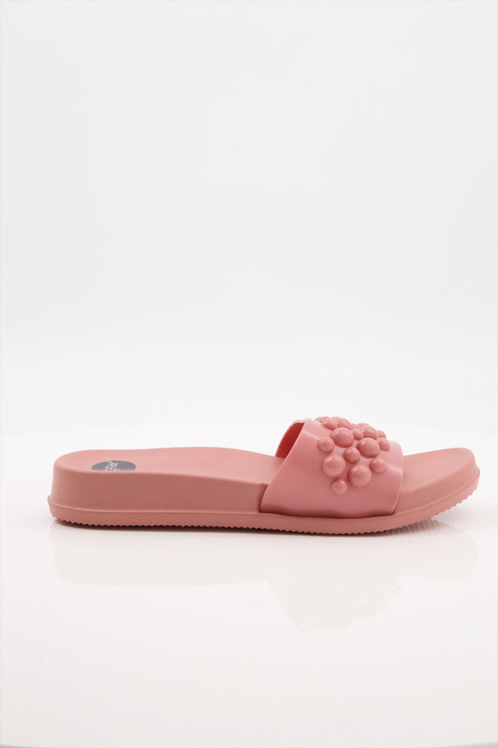 Pink Bubble Bliss Slides Shoes Ladies