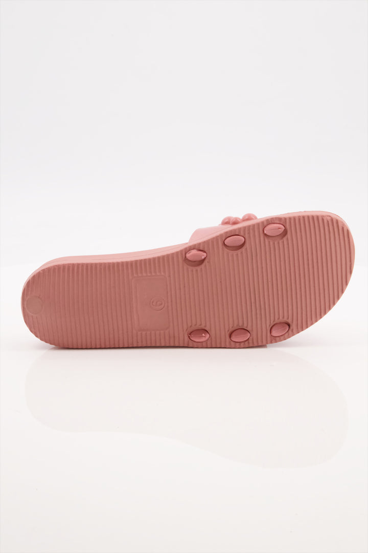 Pink Bubble Bliss Slides Shoes Ladies