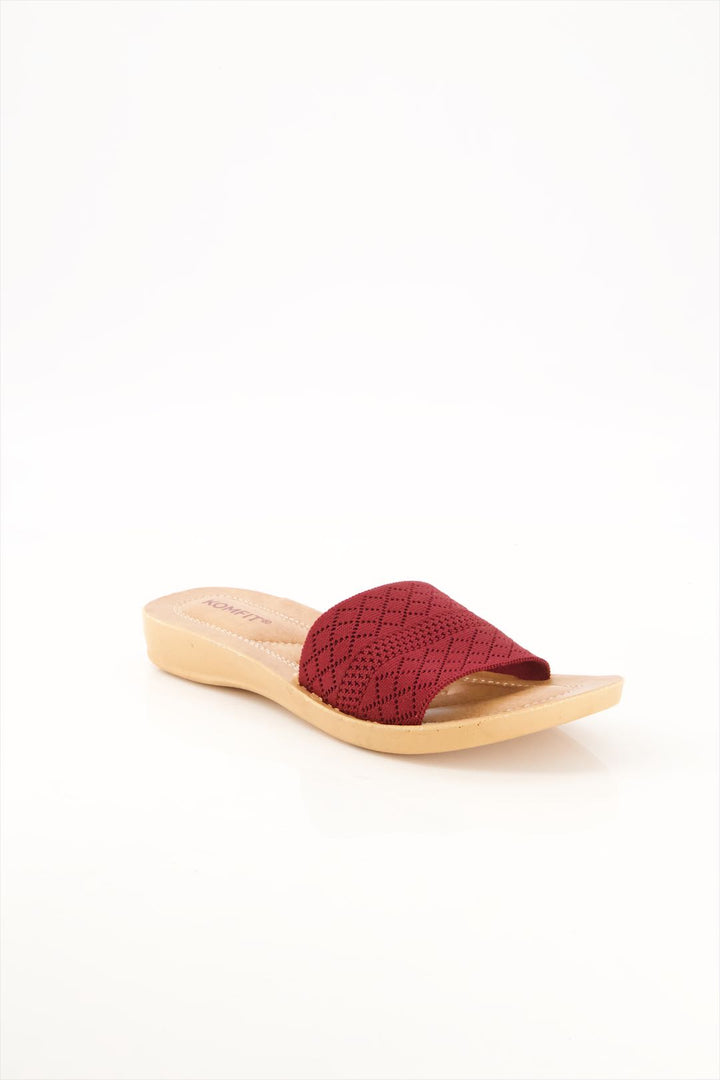 Maroon Majesty Slides Shoes for Girls