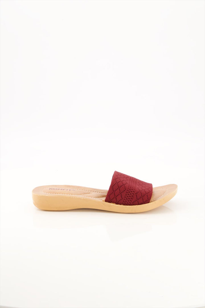 Maroon Majesty Slides Shoes for Girls