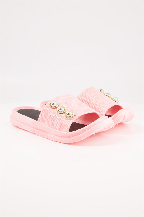 Blush Pearl Soft Pink Slides for Women  -  heels.pk - slides women, SMT-AS-HAMPA-L-PINK, Women, WS:1912_6321 - https://heels.pk/collections/new-arrivals/products/buy-blush-pearl-soft-pink-slides-for-women-online-in-pakistan