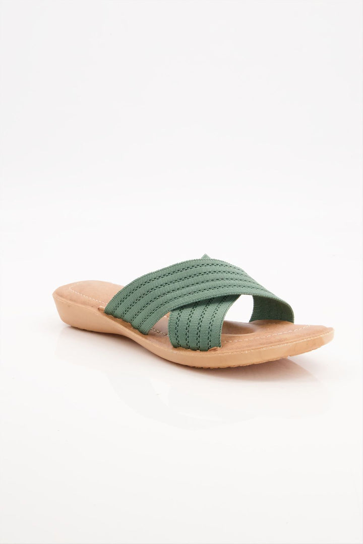 Olive Bliss Forest Green Green Slides Shoes Online Pakistan