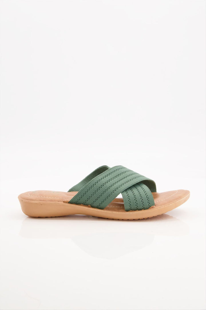 Olive Bliss Forest Green Green Slides Shoes Online Pakistan