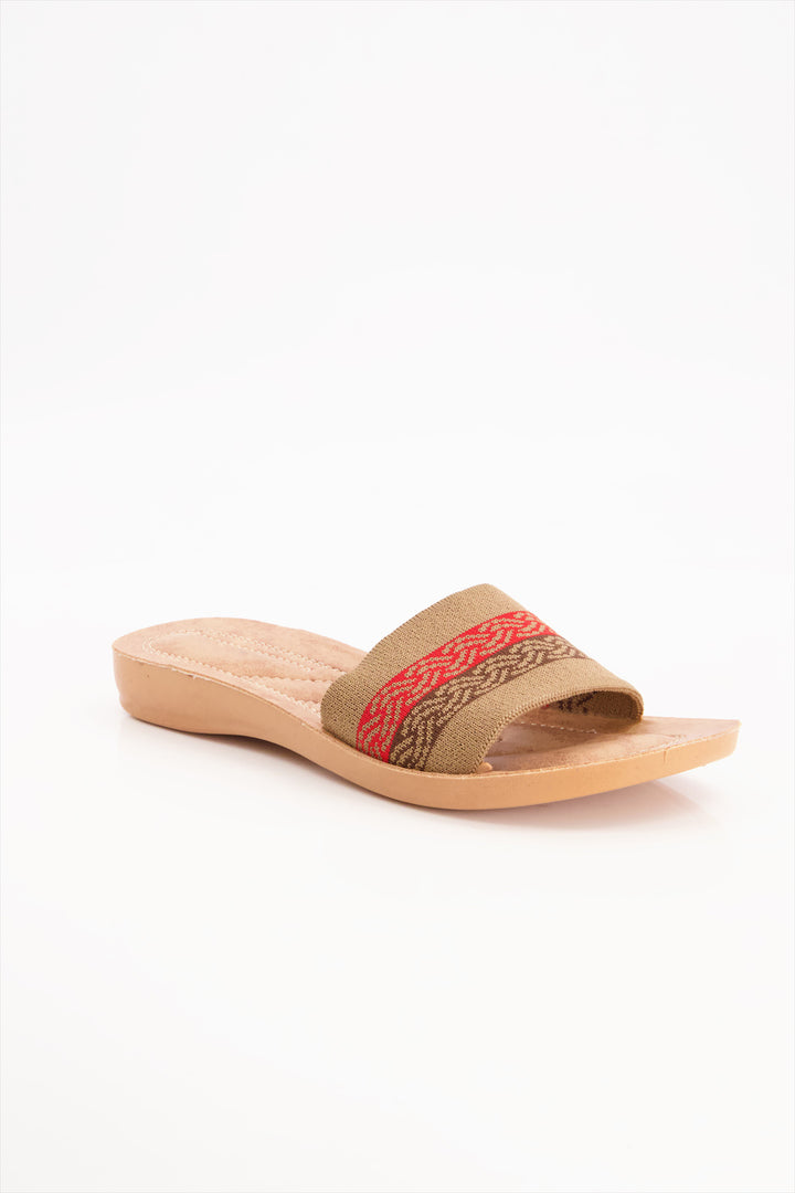 Sahara Waves High Quality Beige Slides Shoes for Women