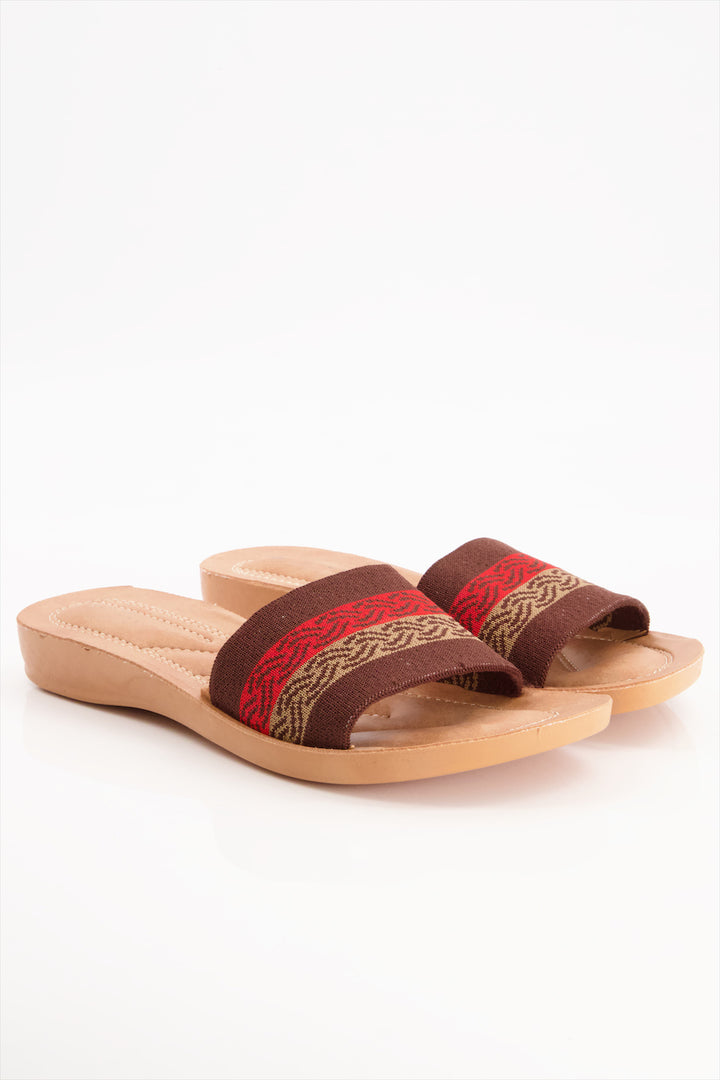 Chestnut Charm High Quality Brown Slides Shoes for Girls