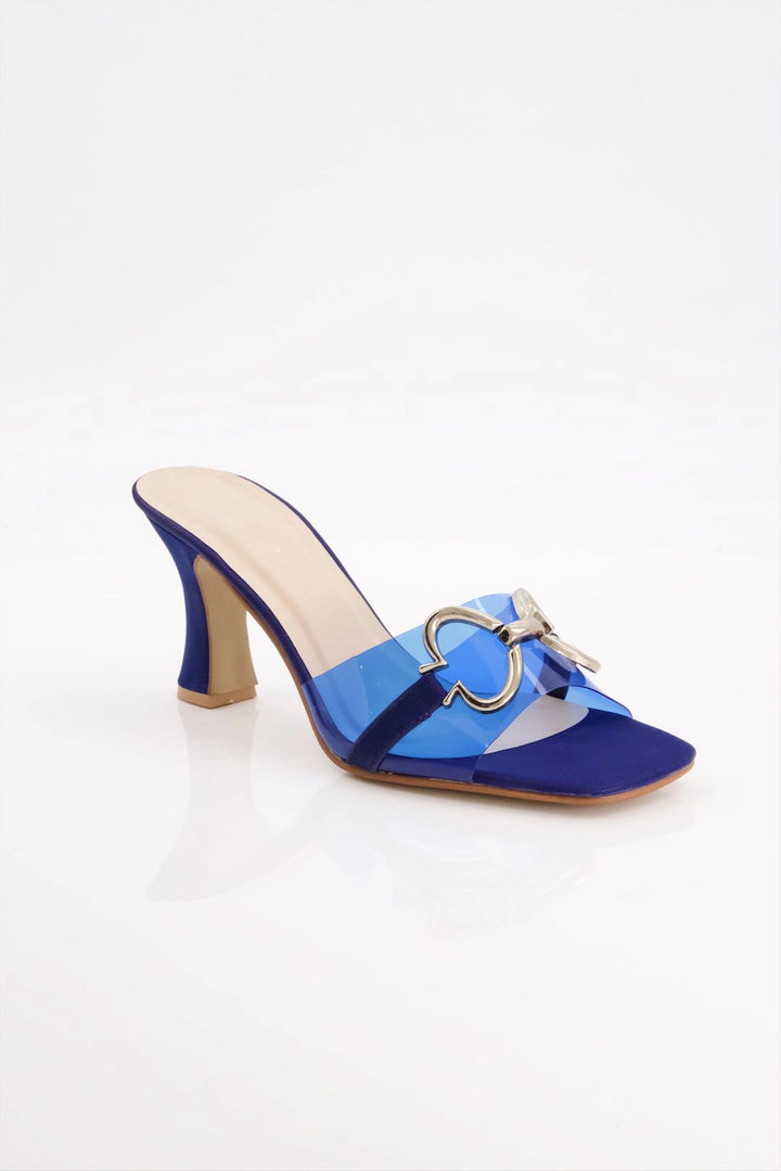 Sapphire Serenade Blue Block Heels  -  heels.pk - block heels, blue heel, SMT-AS-BJ-3475-BLUE - https://heels.pk/collections/new-arrivals/products/buy-sapphire-serenade-blue-block-heels