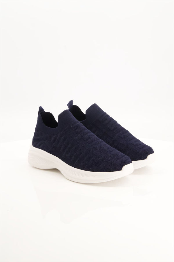 Navy Breeze Slip-On Sneakers for Girls  -  heels.pk - Sb-503-NAVY, sneakers women, Sports Shoes, WS:14707_5553 - https://heels.pk/collections/new-arrivals/products/buy-navy-breeze-slip-on-sneakers-for-girls-in-pakistan