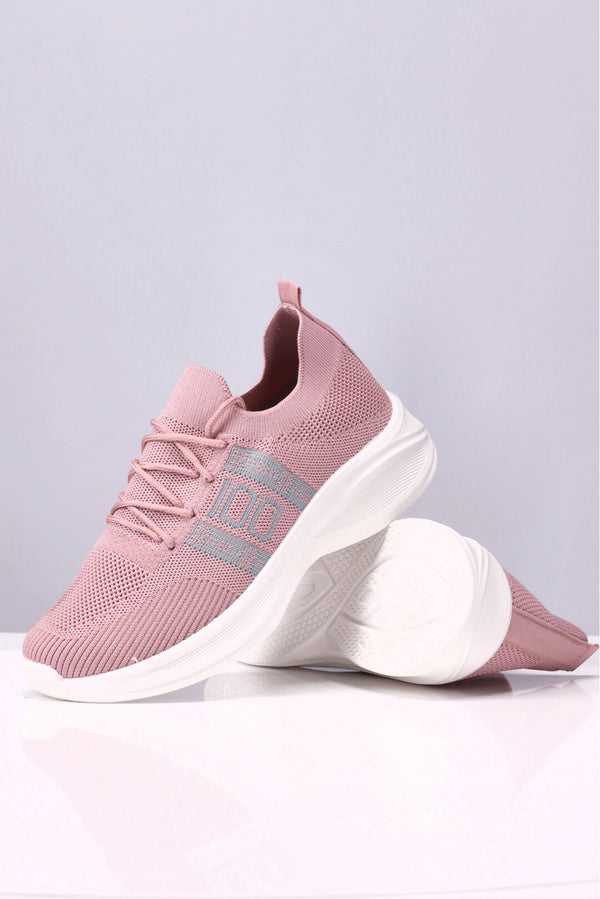 Pink Harmony Sneakers for Women  Lace-Up  -  heels.pk - Sb-502-PINK, sneakers women, Sports Shoes, WS:14706_5554 - https://heels.pk/collections/new-arrivals/products/buy-pink-harmony-sneakers-for-women-lace-up-in-pakistan