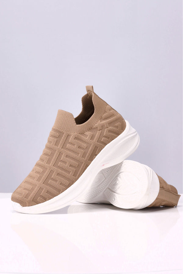 Women Synthetic Brown Sneakers