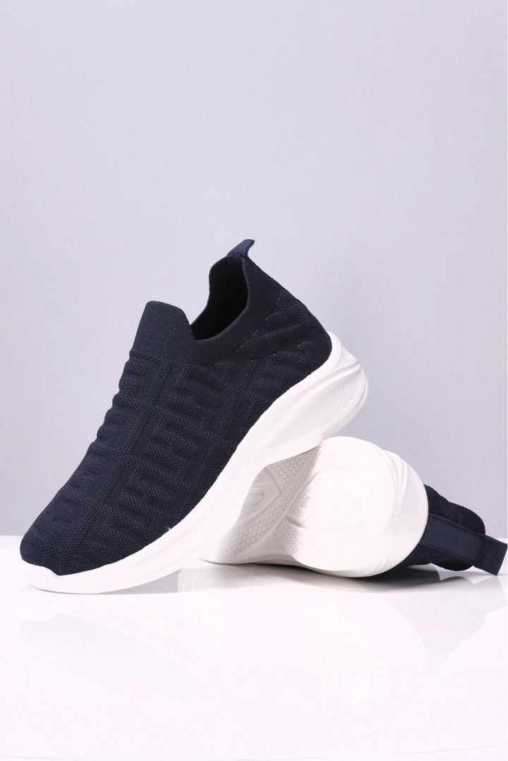 Navy Breeze Slip-On Sneakers for Girls