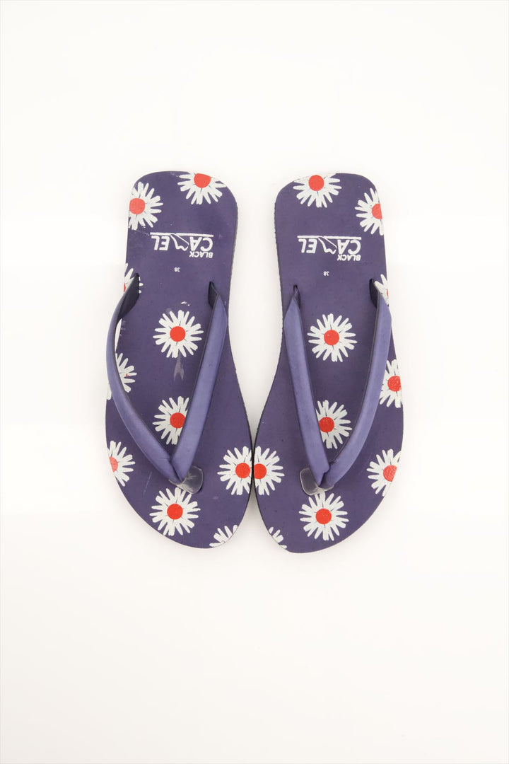 Midnight Daisy Comfort Flip Flops for Girls