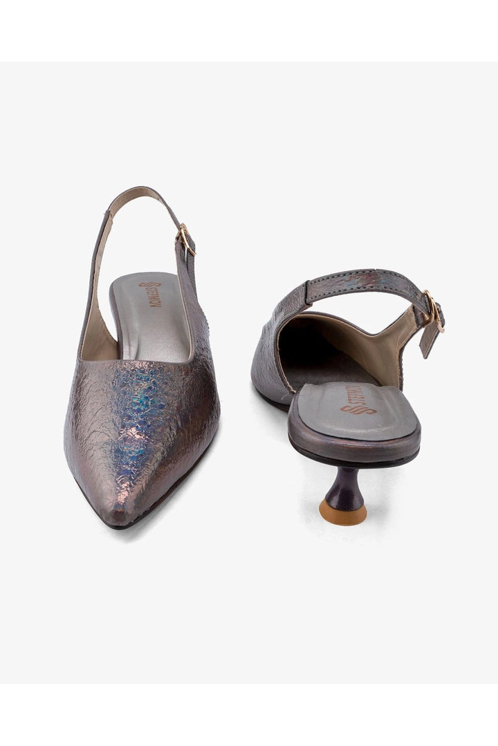 Galena Gray Slingback Kitten Heels - Subtle Elegance  -  heels.pk - gray heel, grey-pump, kitten heel, slingback heel - https://heels.pk/collections/new-arrivals/products/galena-gray-slingback-kitten-heels-subtle-elegance