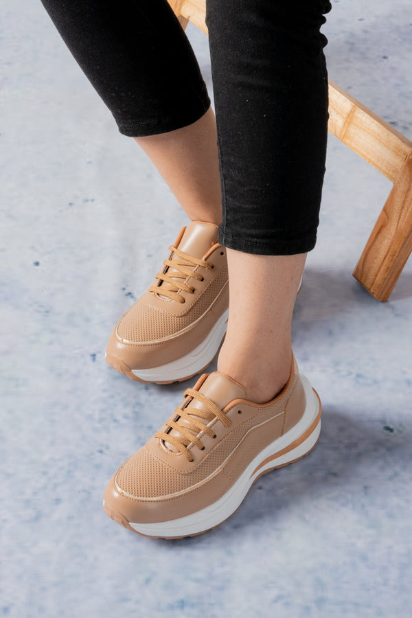 Women Premium Beige Sneakers