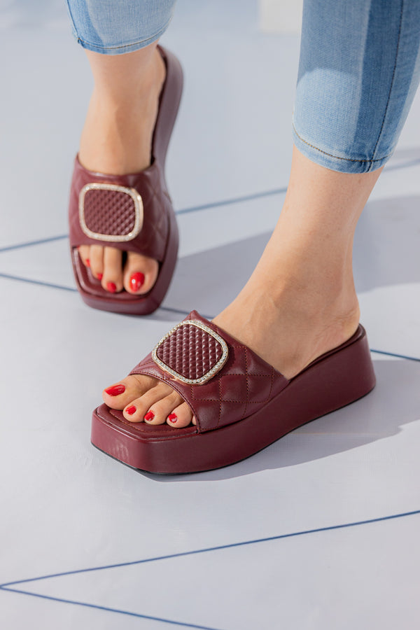 Women MAROON Platform Shoes