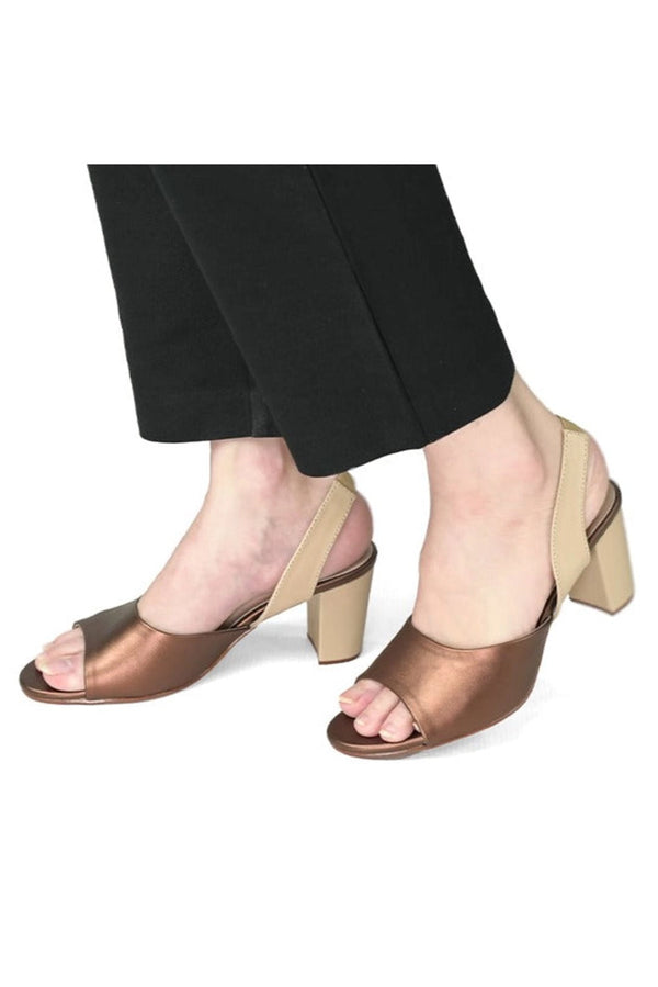 Glory Copper Slingback Block Heels - Versatile Elegance  -  heels.pk - block heels, copper heel, glory-copper, slingback heel - https://heels.pk/collections/new-arrivals/products/glory-copper-slingback-block-heels-versatile-elegance