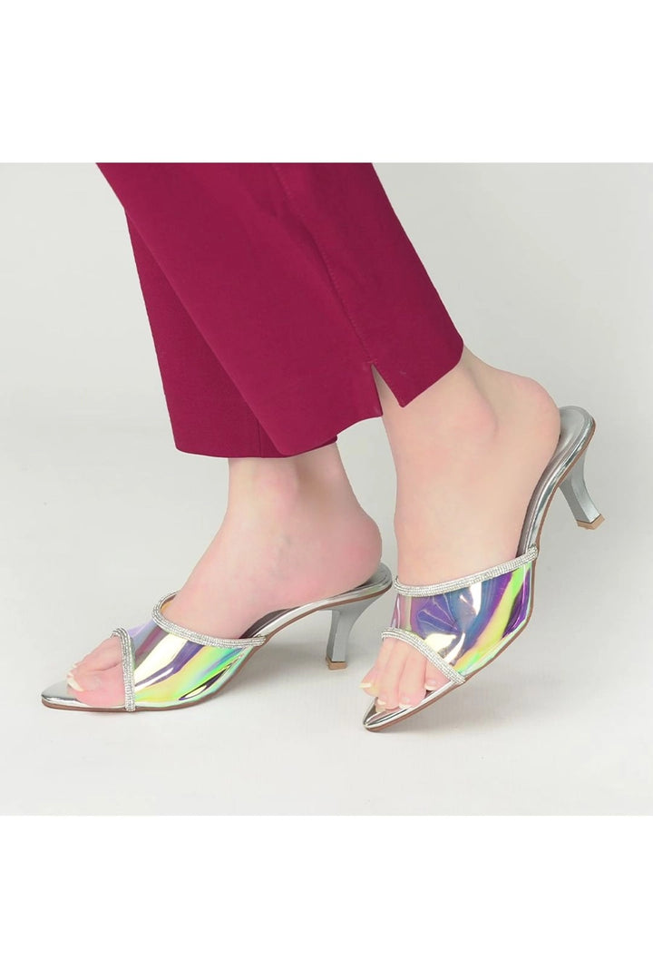 Crystal Silver Kitten Heels - Iridescent Elegance  -  heels.pk - crystal-silver, kitten heel, silver heel - https://heels.pk/collections/new-arrivals/products/crystal-silver-kitten-heels-iridescent-elegance