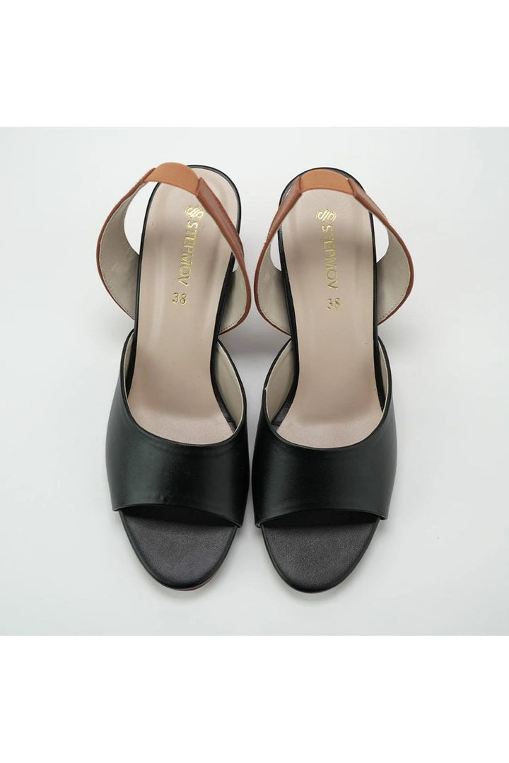 Glory Black Slingback Block Heels - Classic Chic  -  heels.pk - black heels, block heels, glory-black, slingback heel - https://heels.pk/collections/new-arrivals/products/glory-black-slingback-block-heels-classic-chic