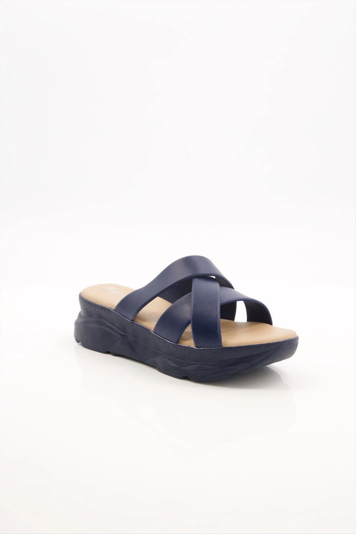 ComfortStride Blue Medicated Wedge Sandals  -  heels.pk - blue heel, MIL-9090-BLUE, strappy heel, wedge heel - https://heels.pk/collections/new-arrivals/products/buy-comfortstride-blue-medicated-wedge-sandals