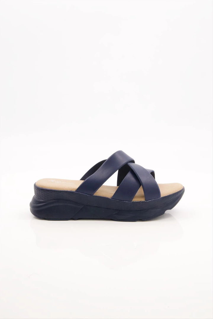 ComfortStride Blue Medicated Wedge Sandals  -  heels.pk - blue heel, MIL-9090-BLUE, strappy heel, wedge heel - https://heels.pk/collections/new-arrivals/products/buy-comfortstride-blue-medicated-wedge-sandals