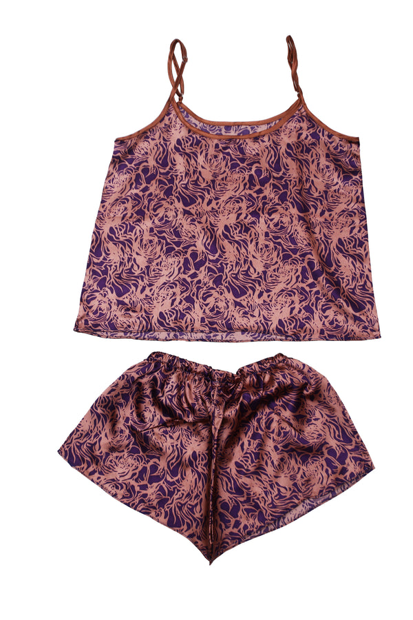 Women Premium 2pc Purple Cami Set