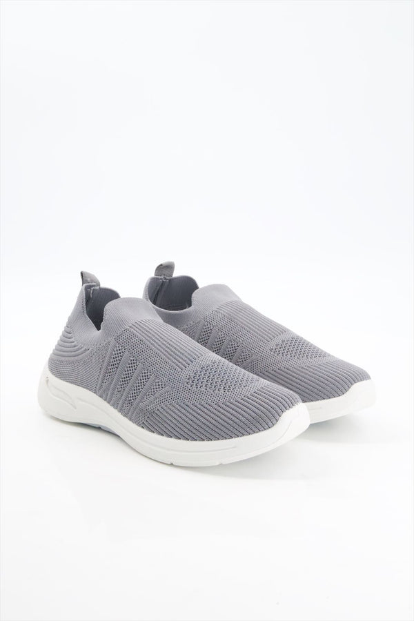 Super Comfort Ladies Skecher Slip on Grey