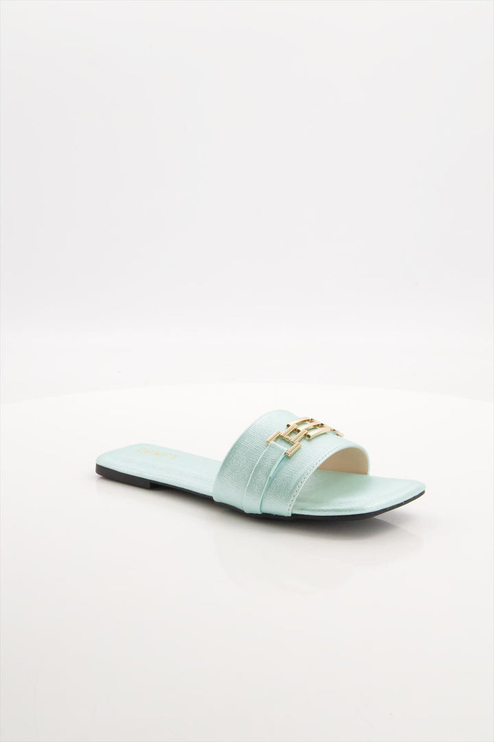 Aqua Breeze Teal Slides Shoes Online Pakistan