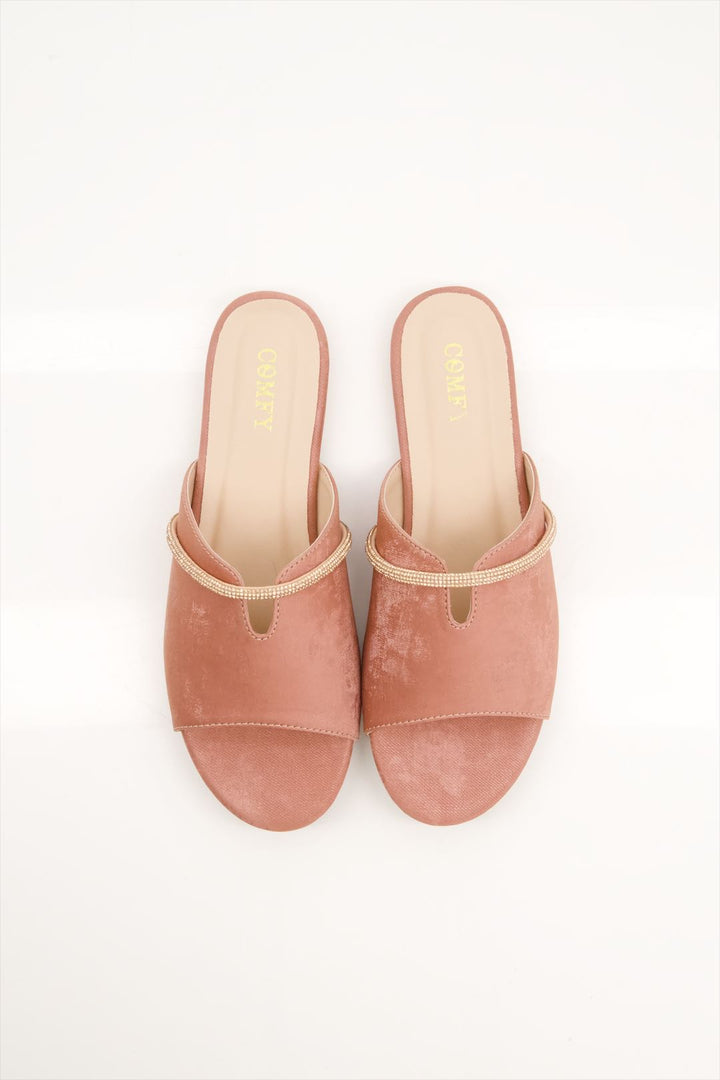 Rose Blossom Pink Slides Shoes for Women