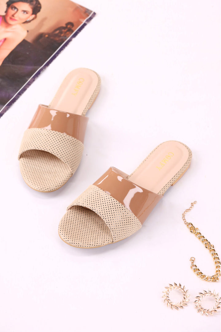 Stylish Cream Urban Harmony Slides Shoes Pakistan