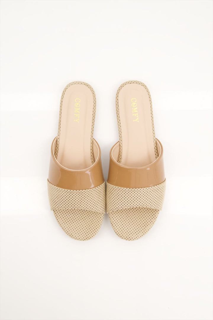 Stylish Cream Urban Harmony Slides Shoes Pakistan