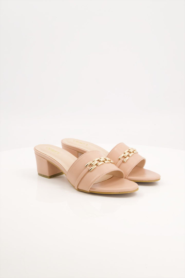 Blush Charm Women Pink Block Heels Juti