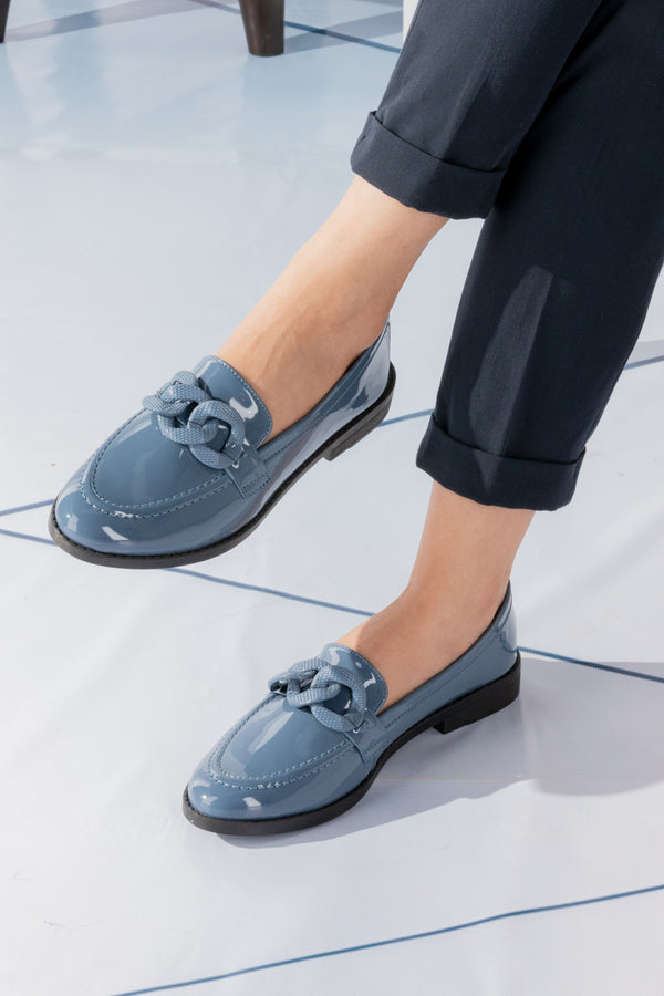 Women BLUE loafers