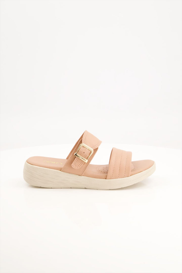 Medicated Pink Buckle Slides for Women