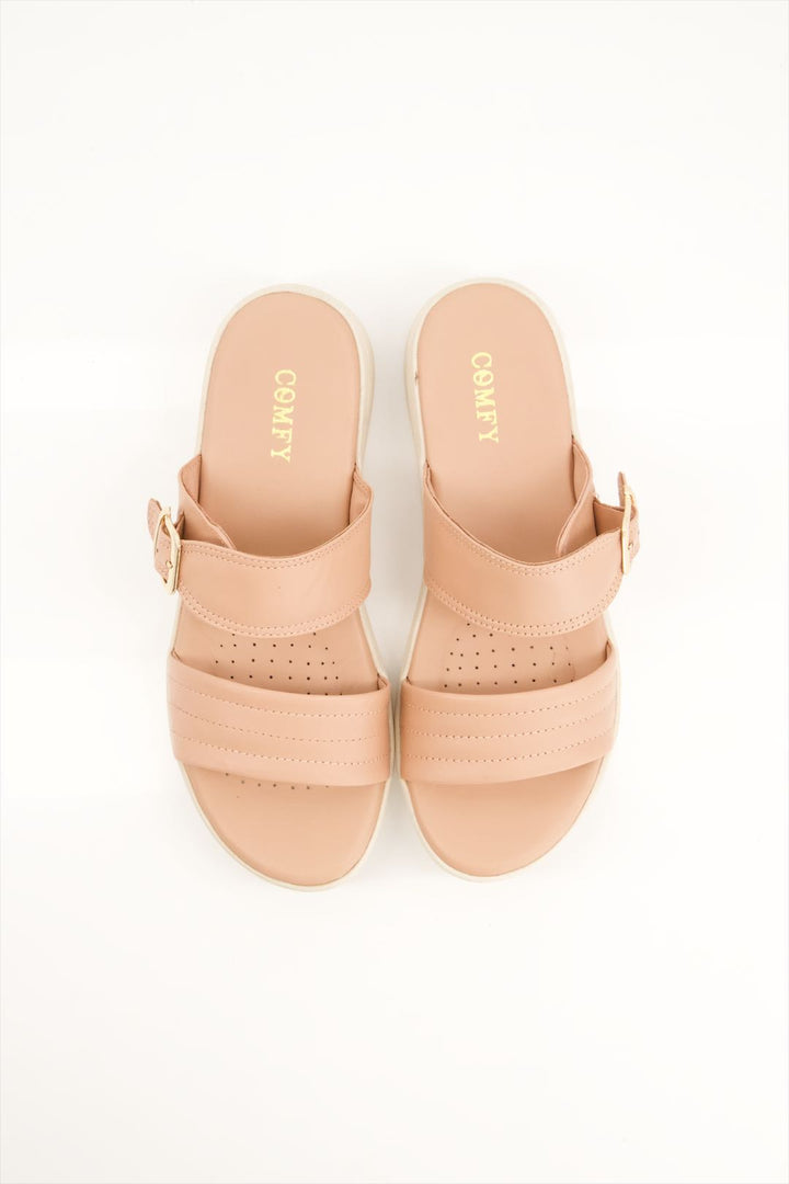 Medicated Pink Buckle Slides for Women