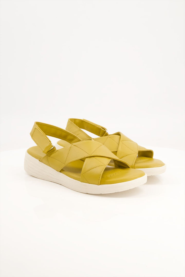 Sunlit Mustard Comfort Ladies Sandals New Design