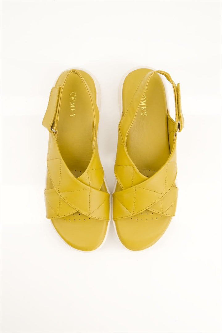 Sunlit Mustard Comfort Ladies Sandals New Design