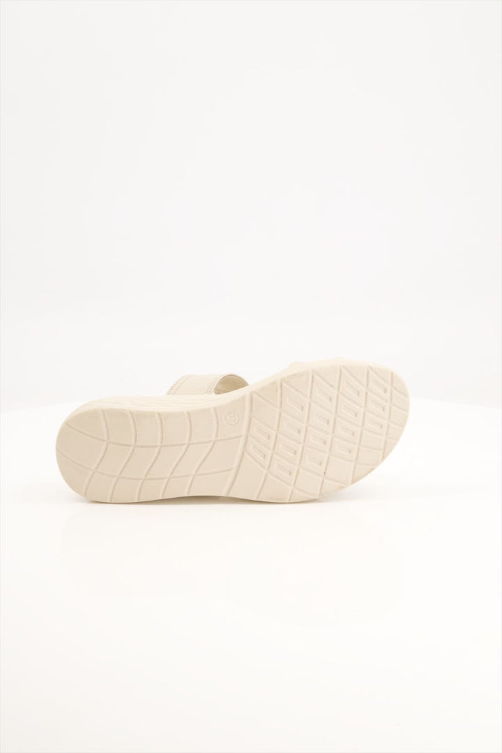 Medicated Cream Buckle Slides Shoes Girls