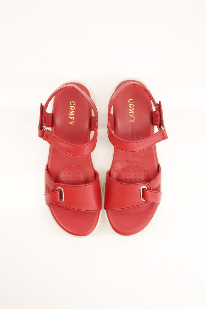 Medicated Red Comfort Women Sandals Online