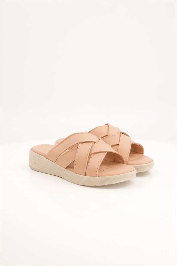 Women's Medicated Pink Crisscross Slides Online Pakistan