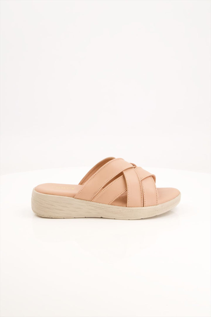 Women's Medicated Pink Crisscross Slides Online Pakistan